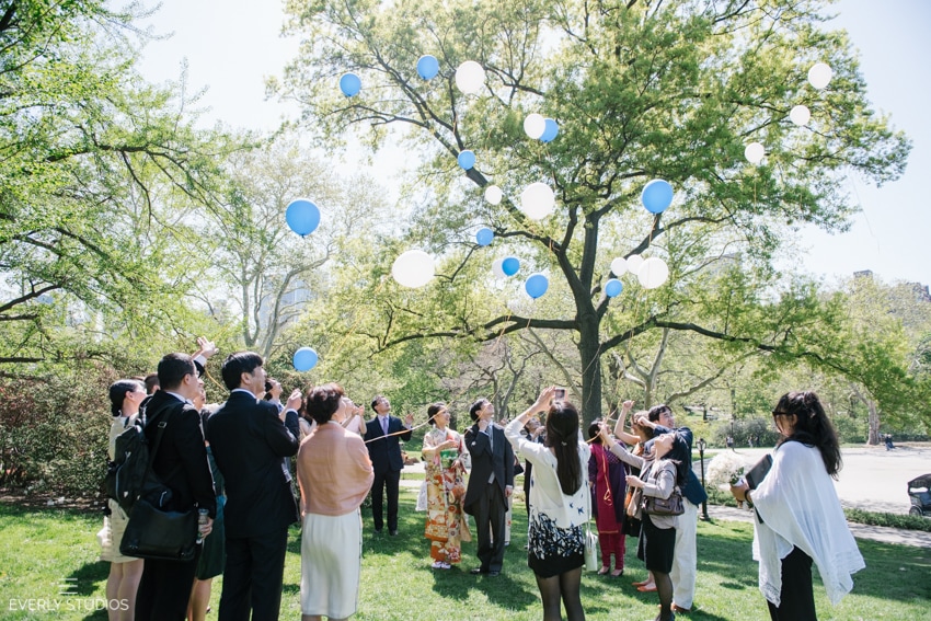 Japanese wedding on Cherry Hill, Central Park