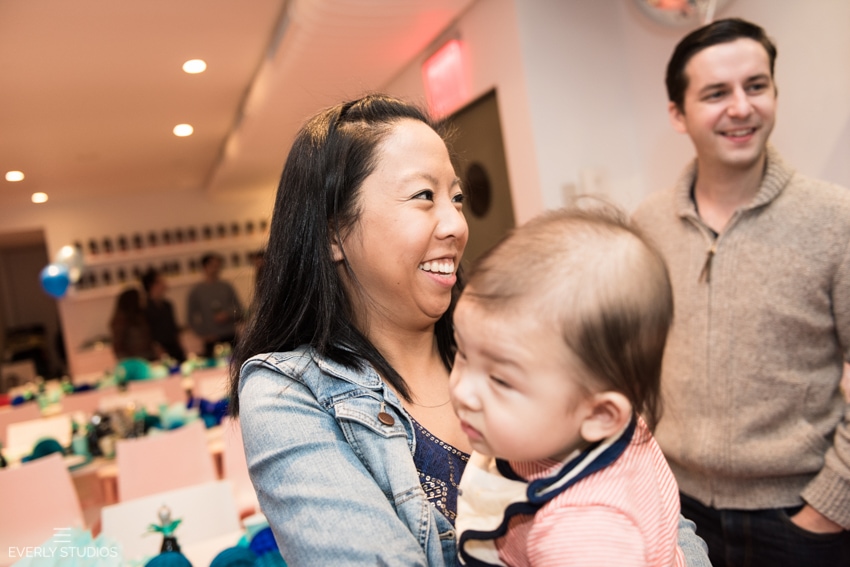 Aiden's first birthday party at Sprinkles NYC. Photos by New York kids birthday party photographer Everly Studios, www.everlystudios.com