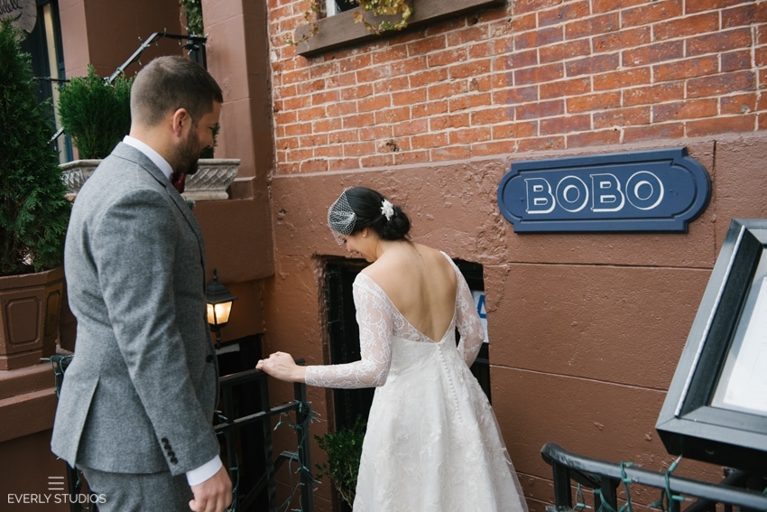 Bobo Wedding New York. Colin and Michelle's wedding reception at Bobo restaurant in New York.