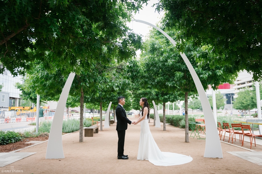 wedding at the Perot Museum 
