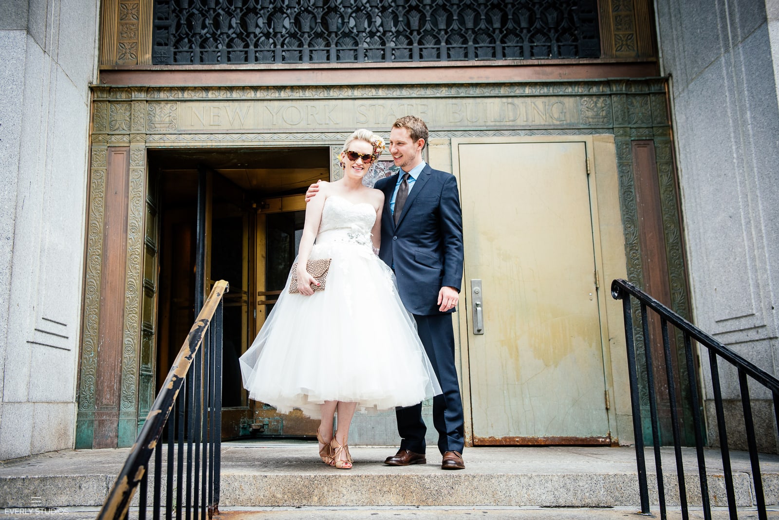 New York City Hall wedding. Photos by New York wedding photographer Everly Studios, www.everlystudios.com