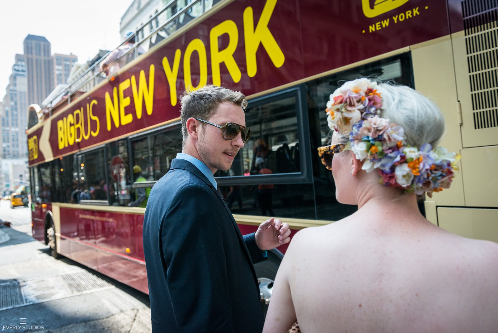 New York elopement at New York City Hall and Grand Central. Photos by New York wedding photographer Everly Studios, www.everlystudios.com