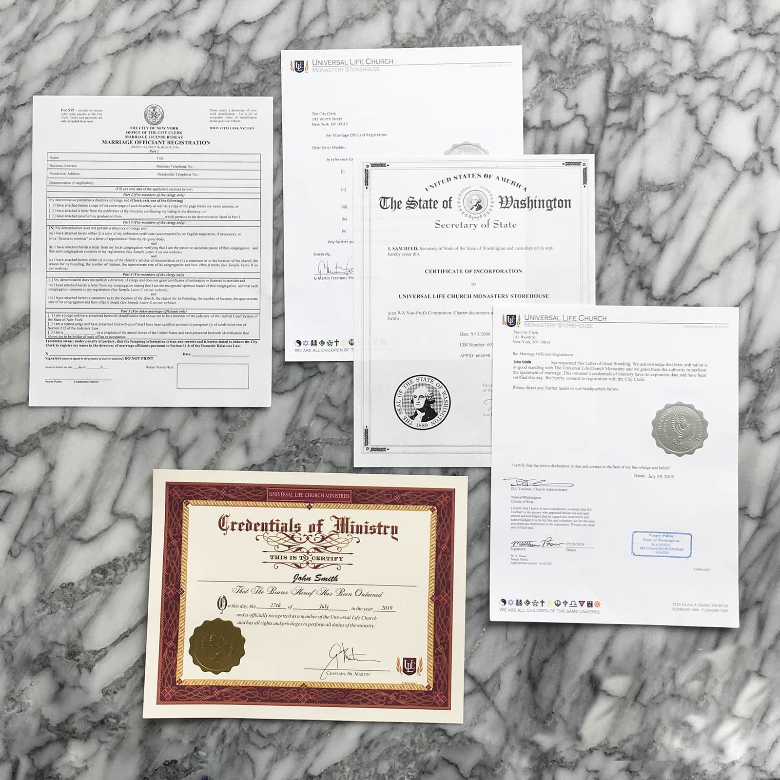 How to become a wedding officiant in NYC