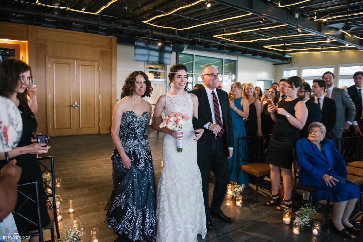 Chelsea Piers Sunset Terrace wedding on the Hudson River in NYC