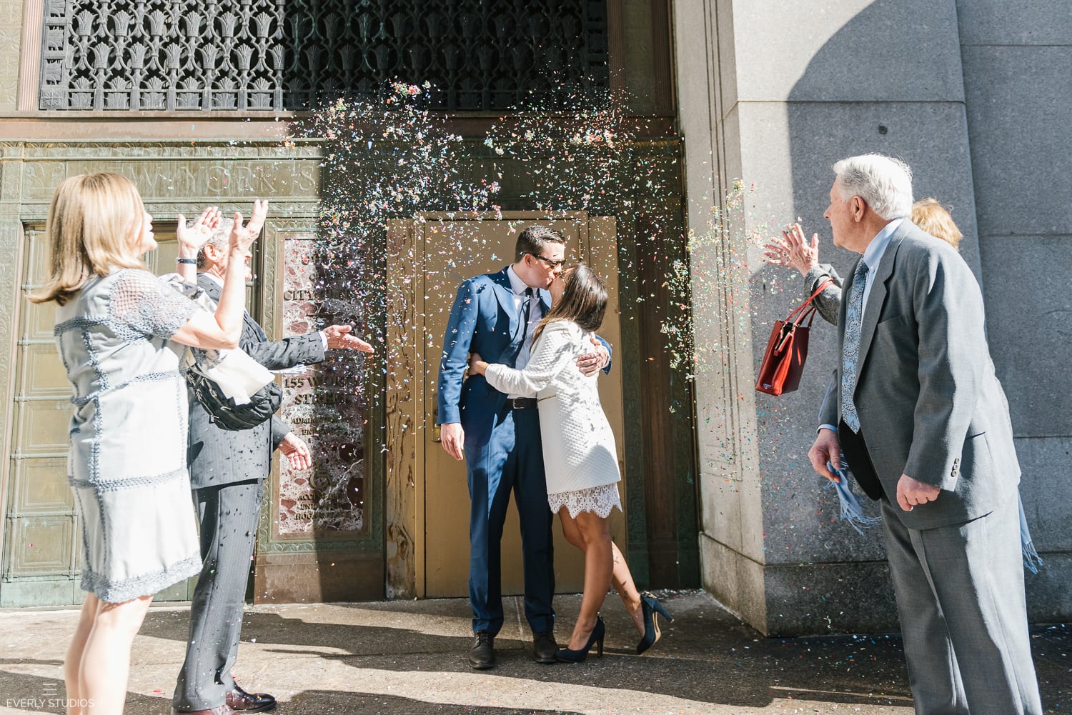 New York City Hall wedding. Photo by Everly Studios, www.everlystudios.com