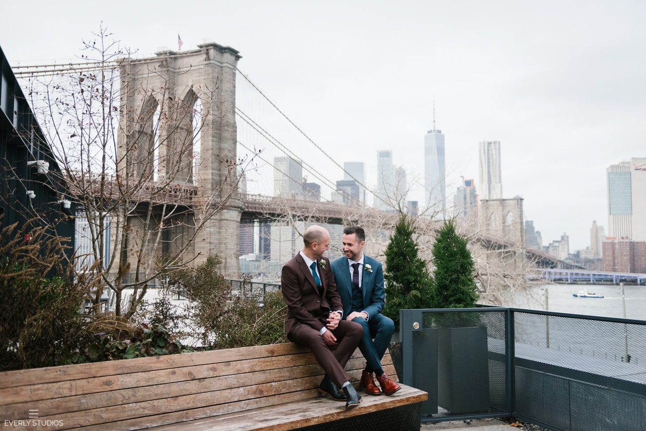 NYC elopement locations: Brooklyn Bridge Park