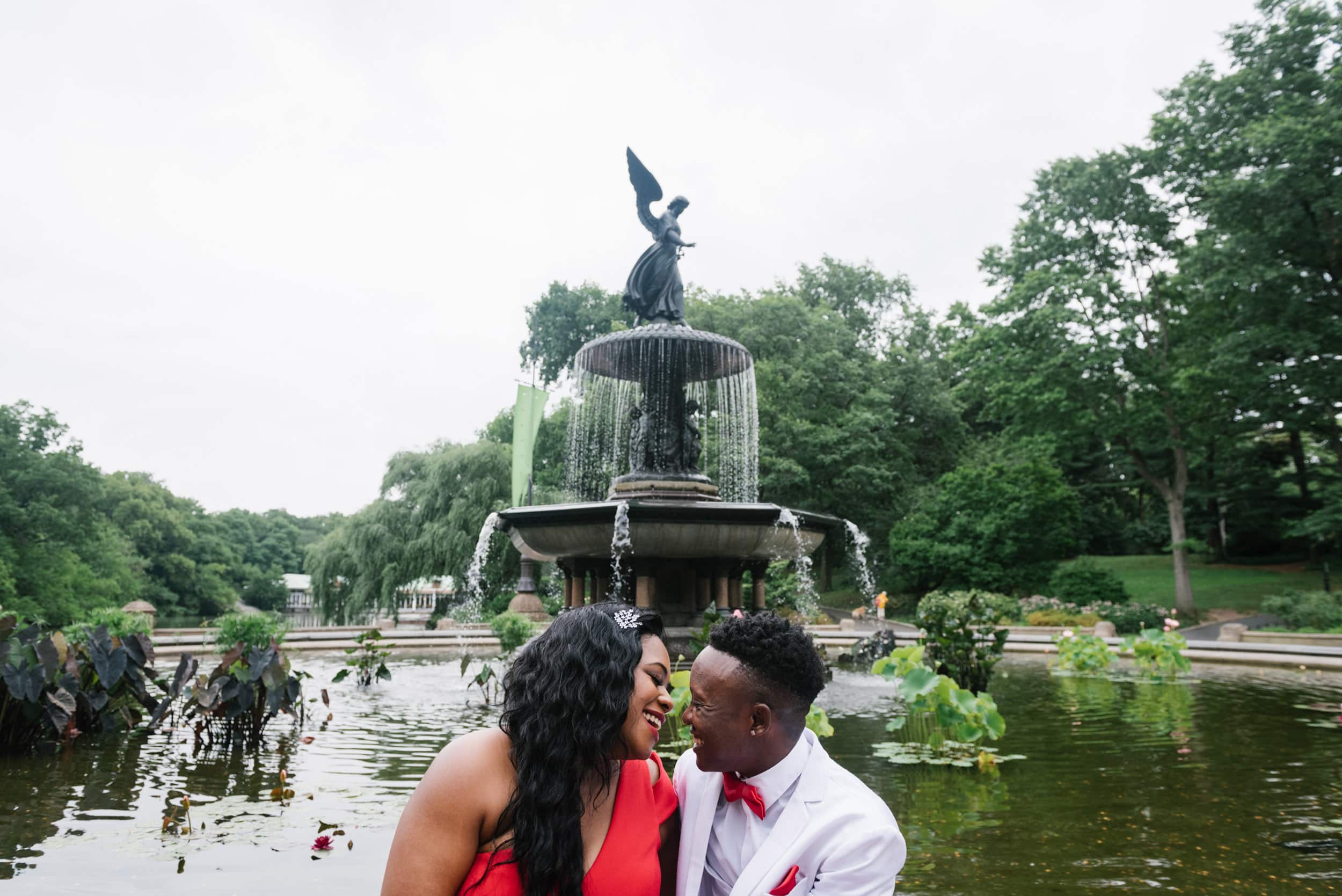 Bethesda Fountain wedding in Central Park NYC